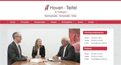 Desktop Screenshot of hoven-teifel.de