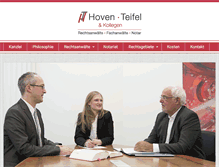 Tablet Screenshot of hoven-teifel.de